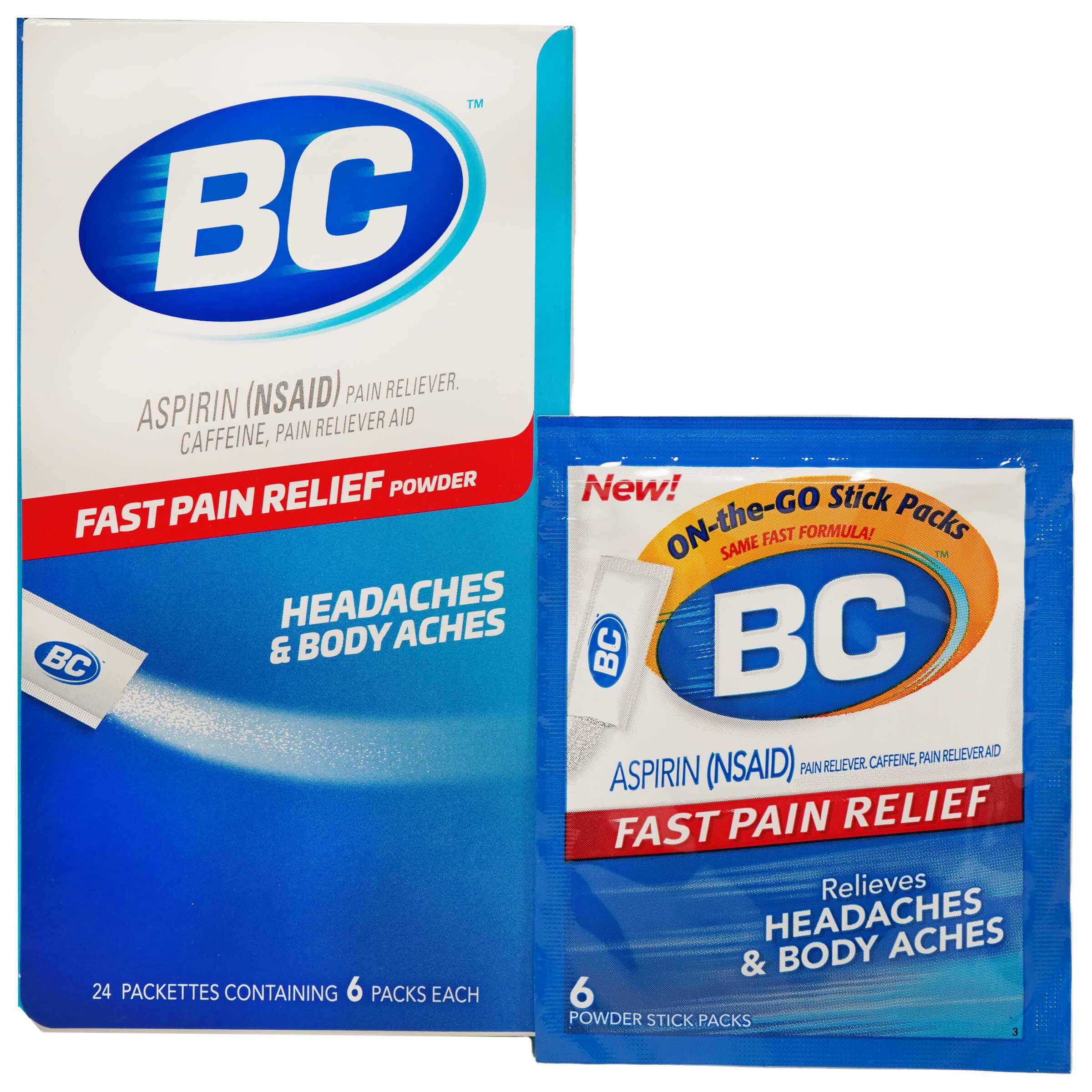 BC Fast Relief Pain Powder For Headaches & bodyaches | 6 Pack | 12 Count Display product image